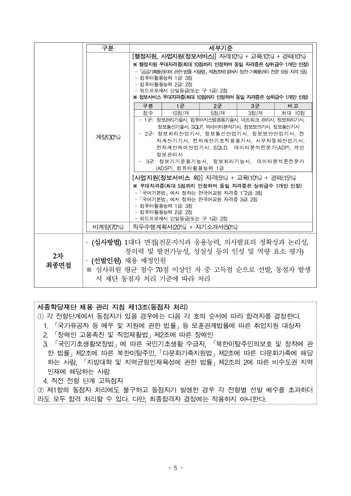 2026년 세종학당재단 일반계약직 채용 공고